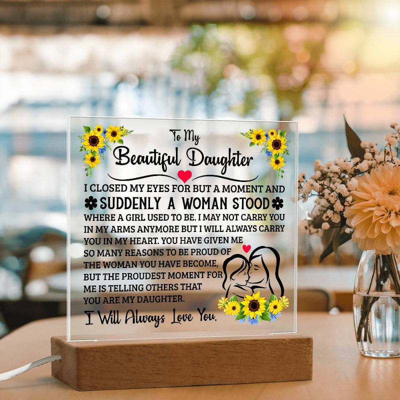 To My Daughter – Acrylic Square